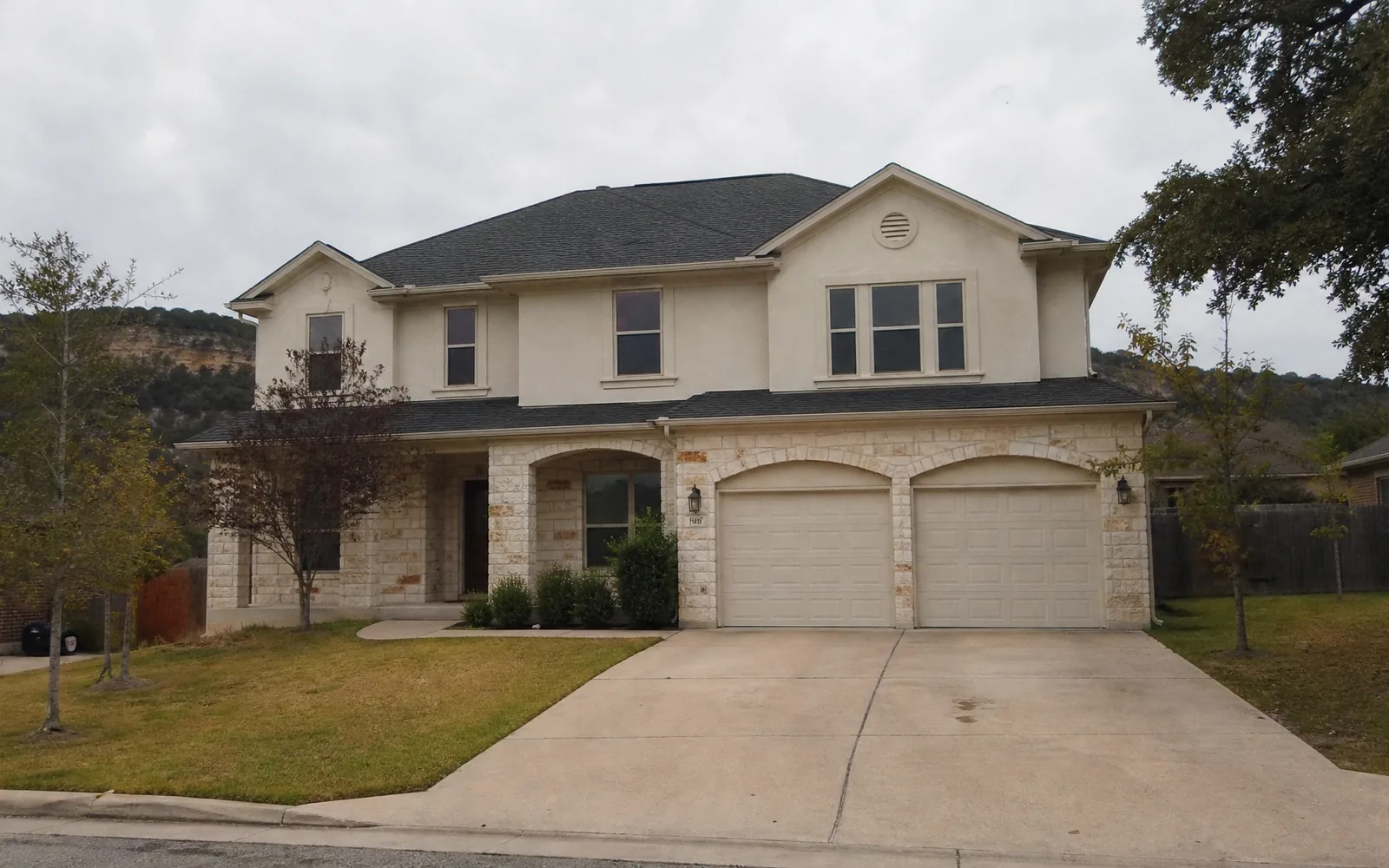 Popcorn ceiling removal on a house in Cedar Park, TX